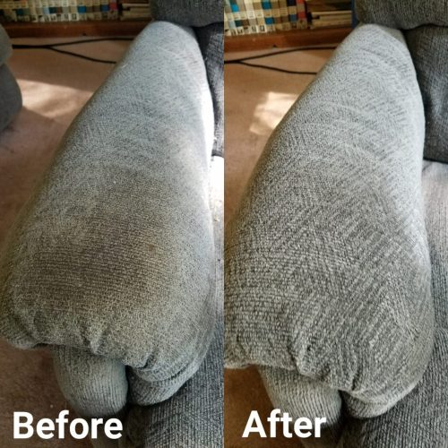 Results of professional upholstery cleaning Oakville